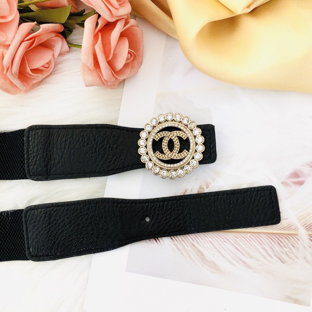 dây nịt eo mặc đầm xinh bản 3cm cha ngọc sang chảnh