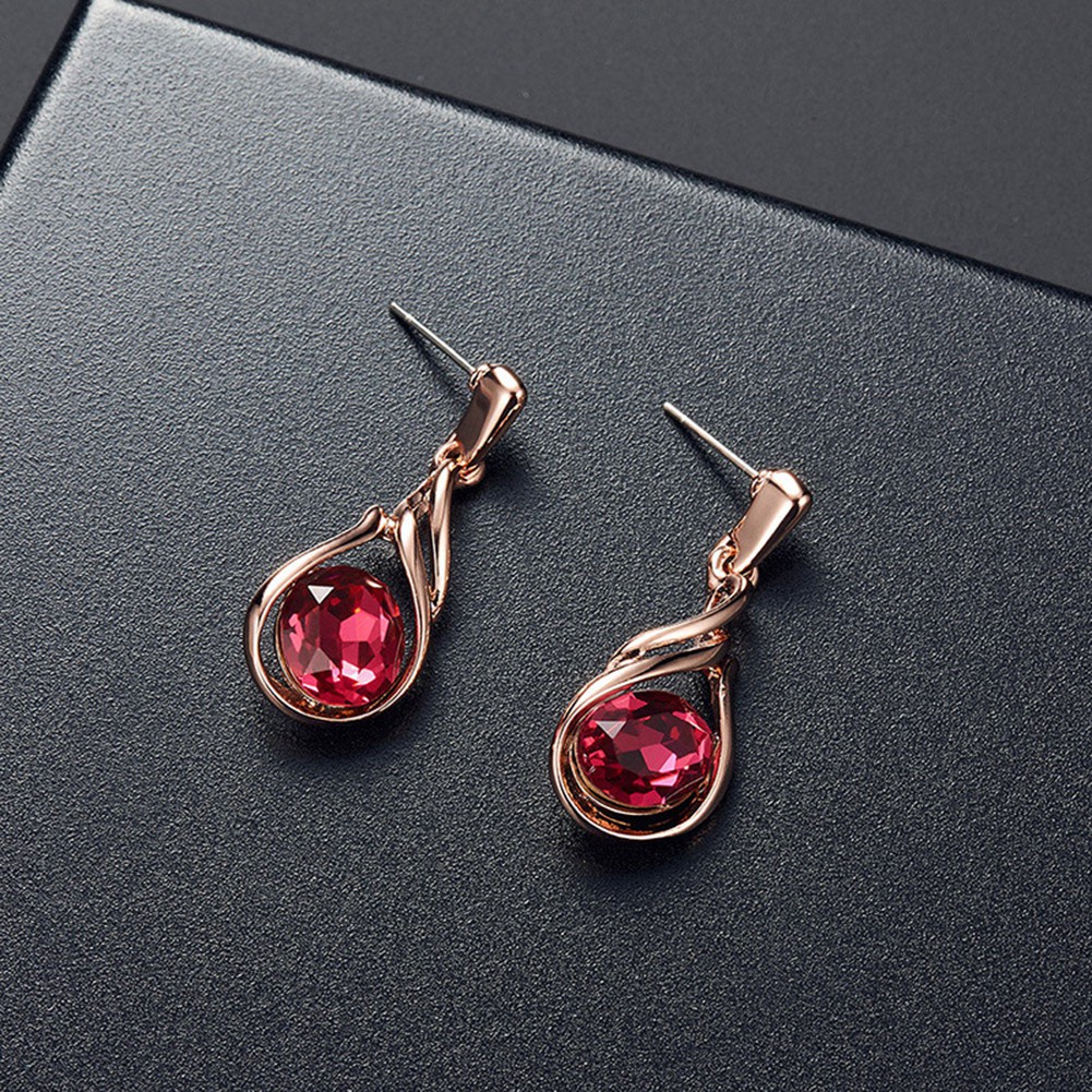 Set Vòng cổ + Bông Tai ĐíNh Kim Cương Giả HìNh Oval