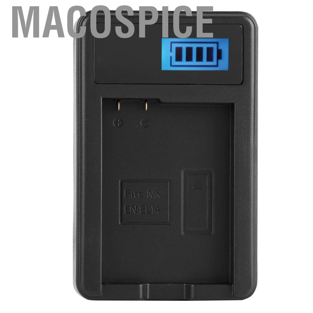 Bộ Sạc Pin Macospice En-El14 600mah Cho Nikon D3100 D3200 D3300 D5100 D5200 D5300