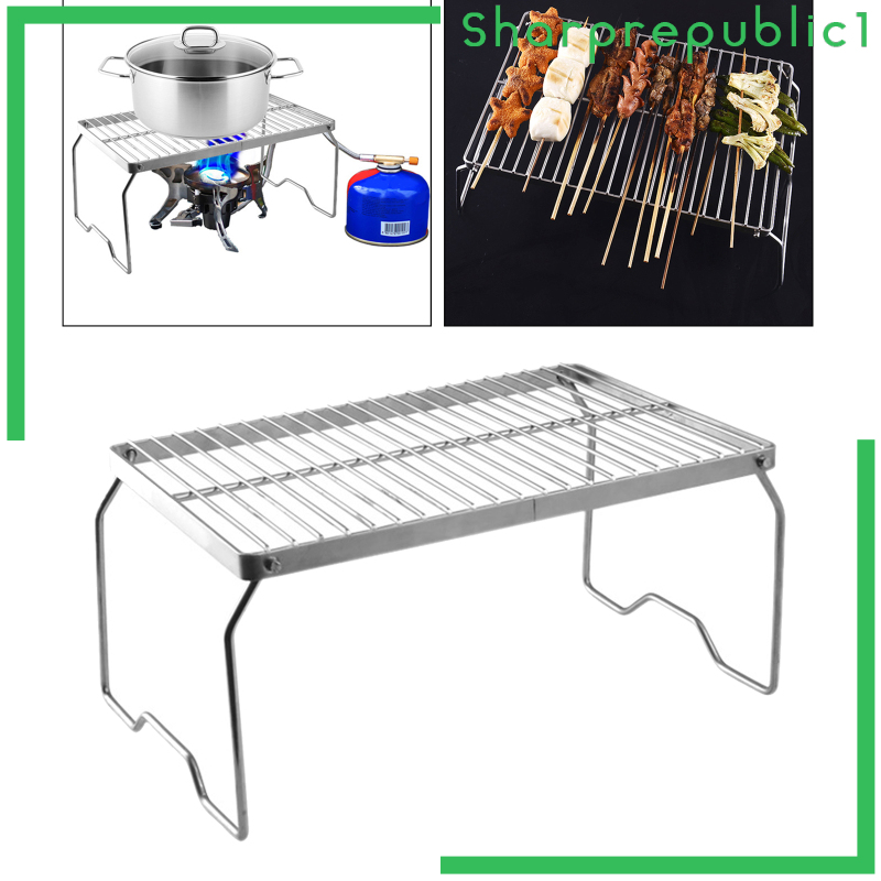 Giá Đỡ Lò Nướng Bbq Bằng Thép Không Gỉ 42.5x32 X 16.5cmno