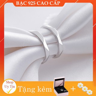 [FREE SHIP] Bạc Ý Cao Cấp Nhẫn Tay Bạc Khối Daisy S925 - Chuỗi Shop Trang Sức Daisy Free Ship Giao Hàng Nhanh 4h