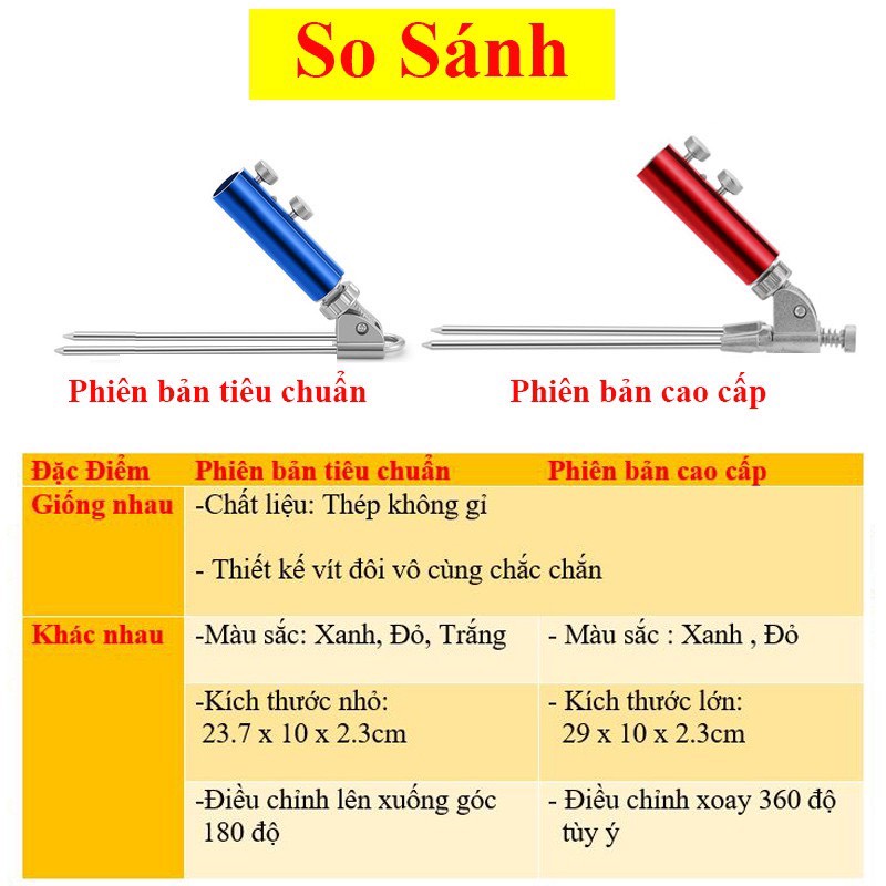 Chân Cắm Đất Gác Cần Câu Đài Chống Cần Câu Đài, dùng để cắm đất hoặc cắm ghế câu cá PKCCDXD