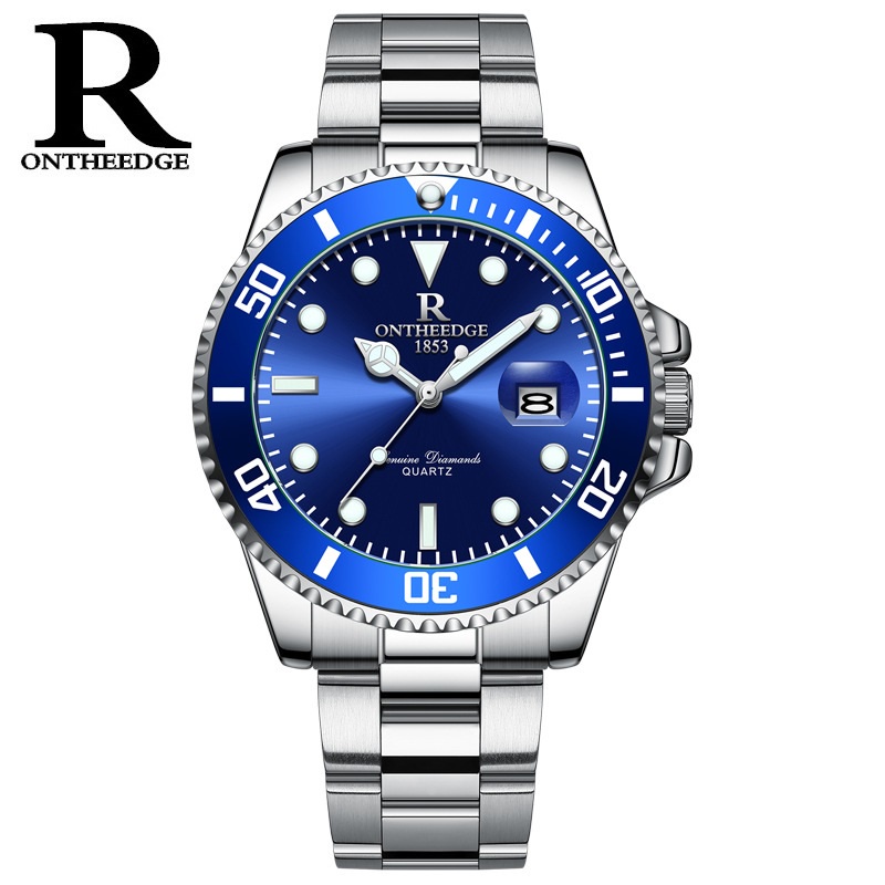 ĐỒNG HỒ NAM CHÍNH HÃNG R-ONTHEEDGE DÂY KIM LOẠI CAO CẤP CHỐNG GỈ + LỊCH NGÀY THẠCH ANH SÁNG SANG TRỌNG Aeshop.01 𝐃𝐇𝟔 | BigBuy360 - bigbuy360.vn