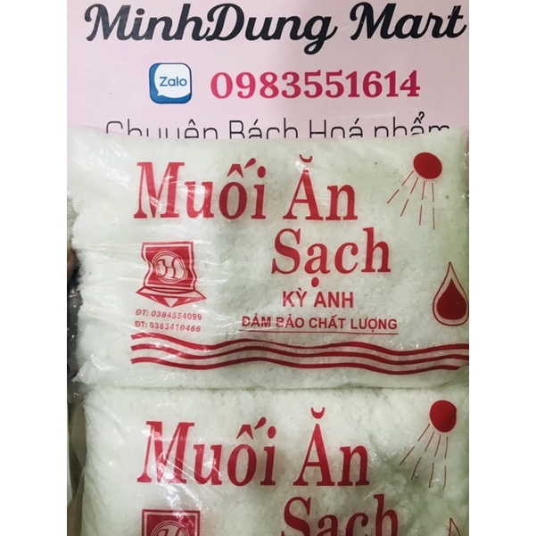 Muối ăn sạch hạt to/nhỏ gói 1kg/500g