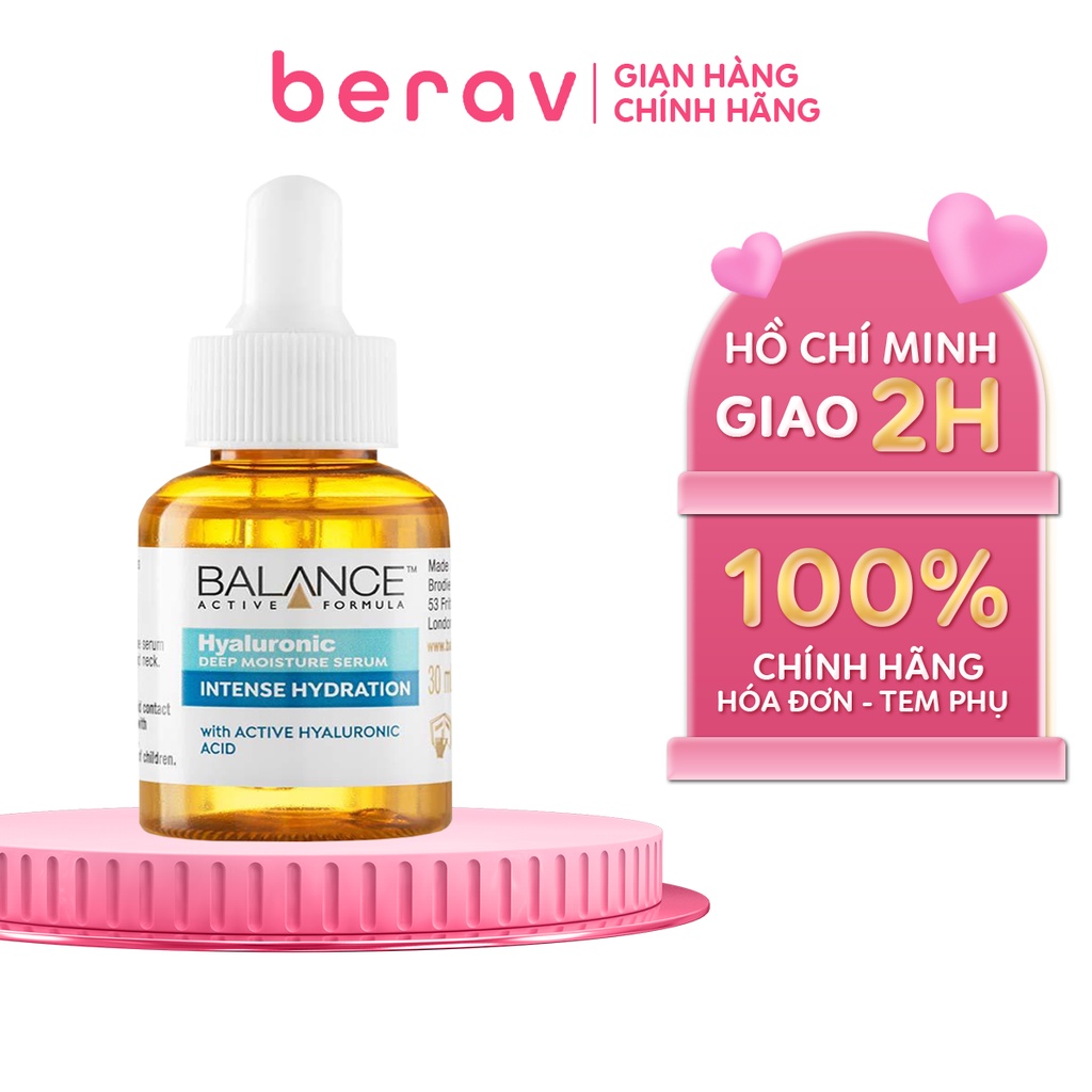Serum Balance Active Formula /Hyaluronic Cấp Nước Dưỡng Ẩm Deep Moisturizing 30ml