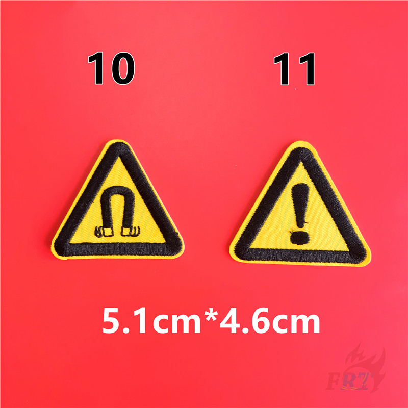 1 Miếng Dán Quần Áo Hình Biển Báo Giao Thông