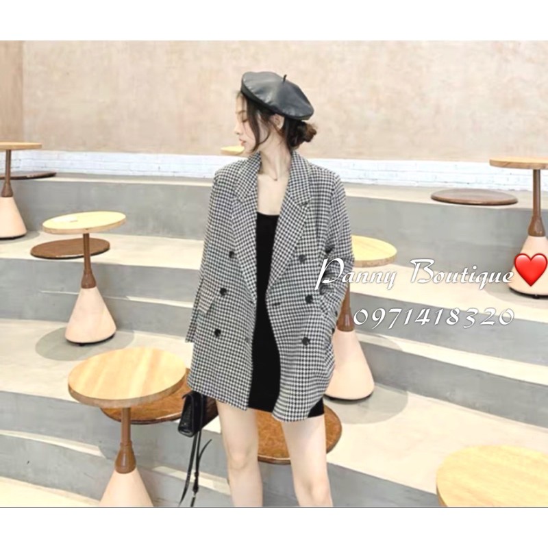 [Order có ảnh thật] Vest Blazer kẻ hoạ tiết zíc zắc cá tính 🖤, style ulzzang Hàn Quốc 🌻 Panny Boutique 🌻 | BigBuy360 - bigbuy360.vn