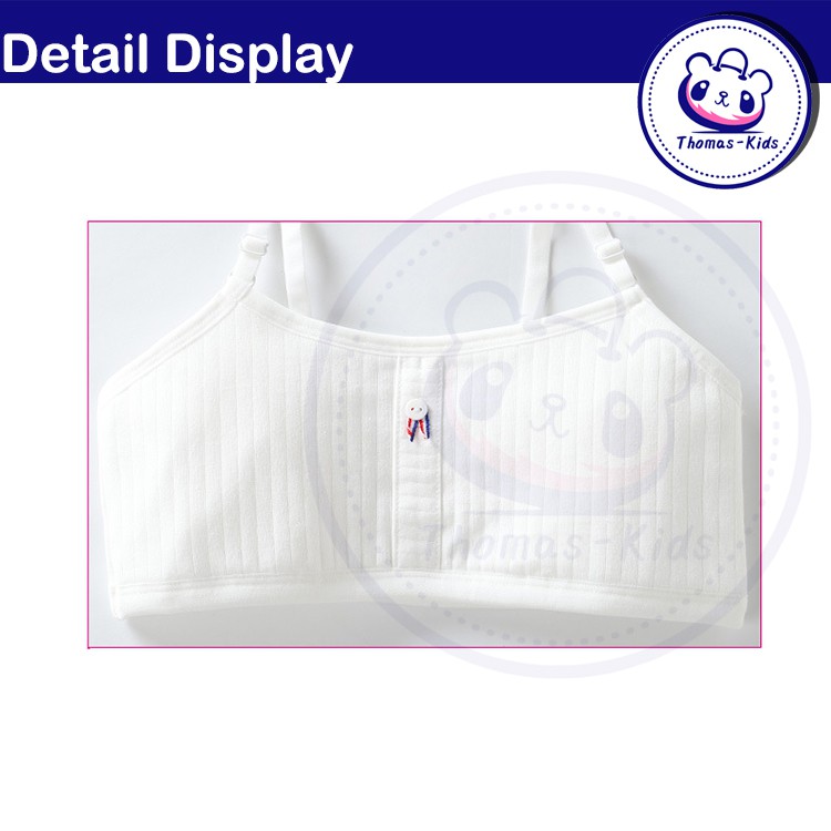 Áo Ngực Cotton Thoáng Khí Dễ Thương Cho Bé Gái 12-16 Tuổi