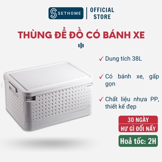 Thùng đựng đồ gấp gọn SETHOME đựng quần áo sách vở đồ chơi