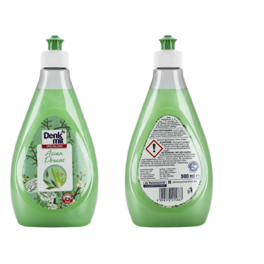 Nước rửa chén bát Denkmit Nature 500ml hương hoa tự nhiên - Nhập Đức