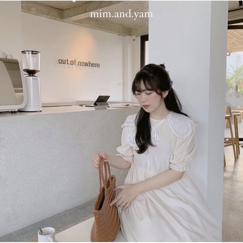 Váy cổ sen rời 2 màu