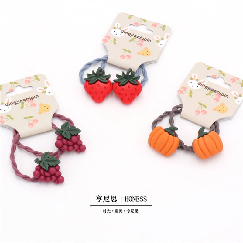 SET 2 CỘT TÓC TRÁI CÂY CAO CẤP CHO BÉ CUTE