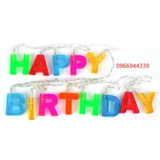 Đèn trang trí LED chữ HAPPY BIRTHDAY chạy pin