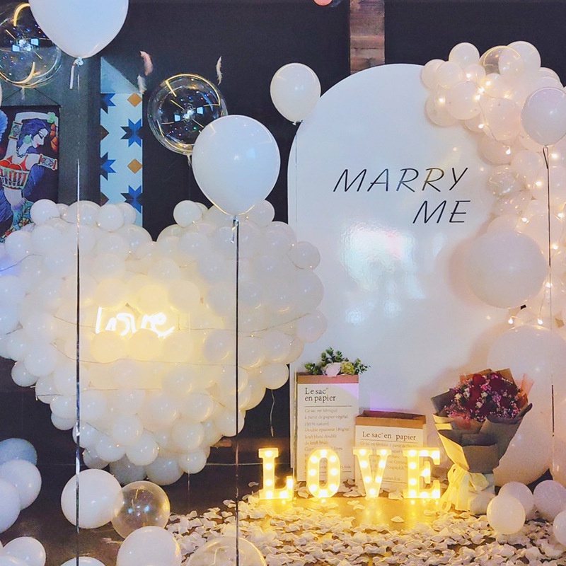 Bong Bóng Cao Su 10 Inch 2.2g 10 Dùng Trang Trí Tiệc Cưới/Sinh Nhật