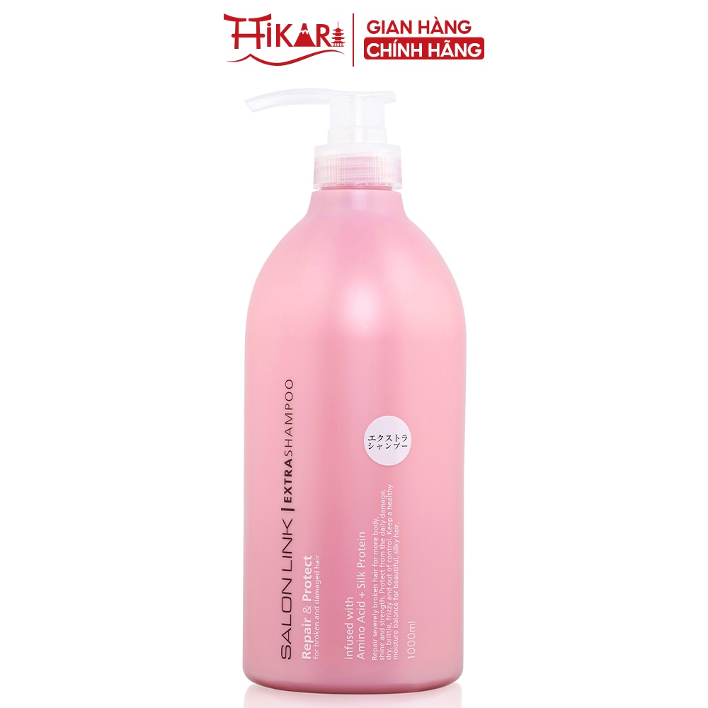 Dầu gội phục hồi tóc hư tổn Kumano Salon link Extra Shampoo 1000ml