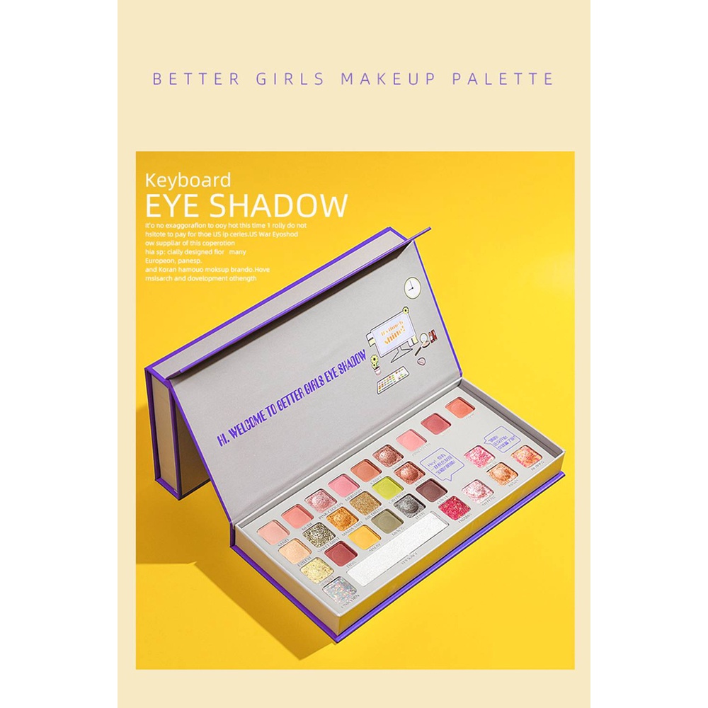 Bảng Phấn Mắt Có 28 Màu Sắc Hiệu Ứng Lì / Ánh Nhũ Kết Hợp Trang Điểm Kháng Nước Và Chống Nhòe Tiện Dụng | BigBuy360 - bigbuy360.vn