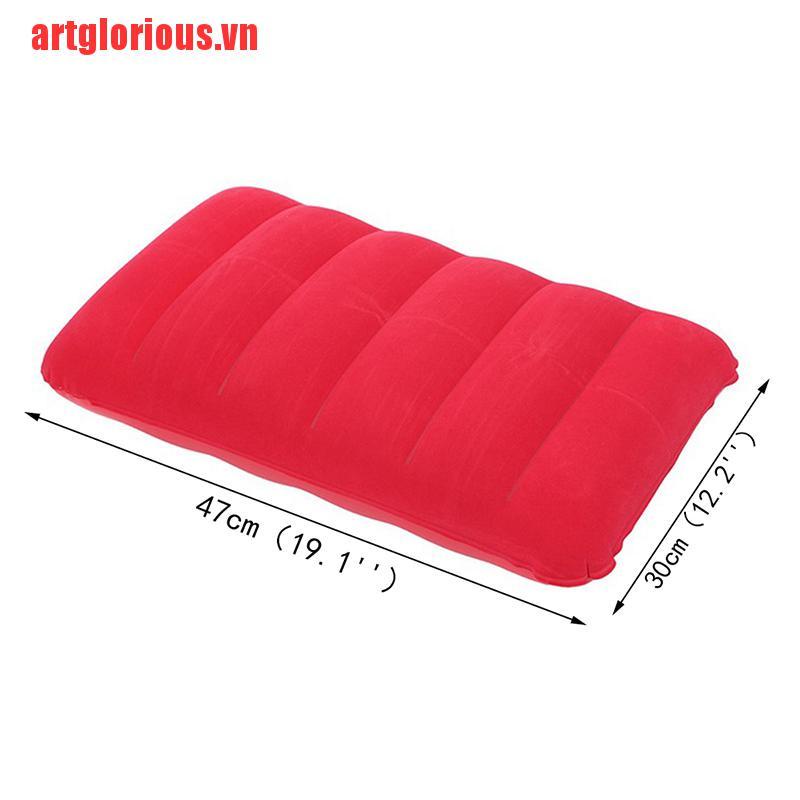 【artglorious】47*30cm Portable Folding Air Inflatable Pillow Outdoor Travel Hom