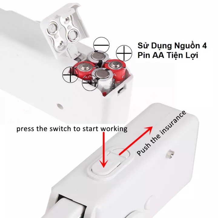 Máy may mini cầm tay, Di Động, Đa Năng, siêu tiện dụng