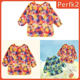 Children Artist Art Shirt Smock for Kids Baking,Eating,Painting Apron Yellow