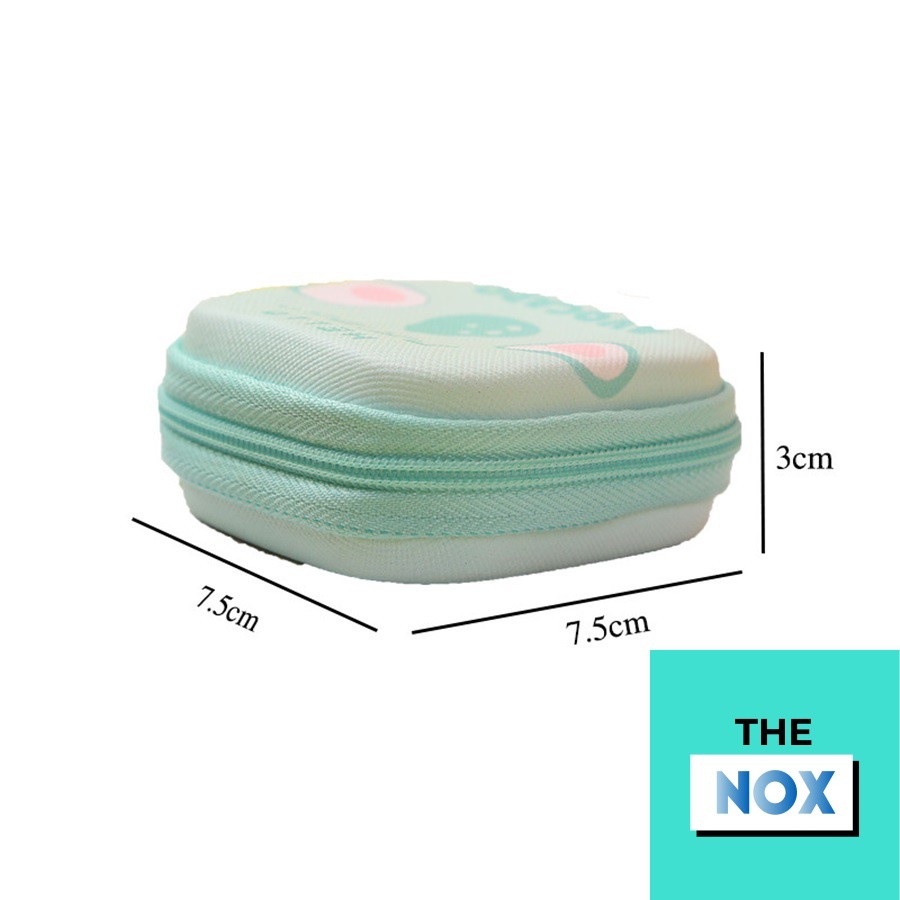 Ví Đựng Mini Vuông Có Khóa Kéo - Đựng Tai Nghe - Cáp Sạc - Chìa Khóa &amp; Phụ Kiện Mini Các Loại [The Nox]