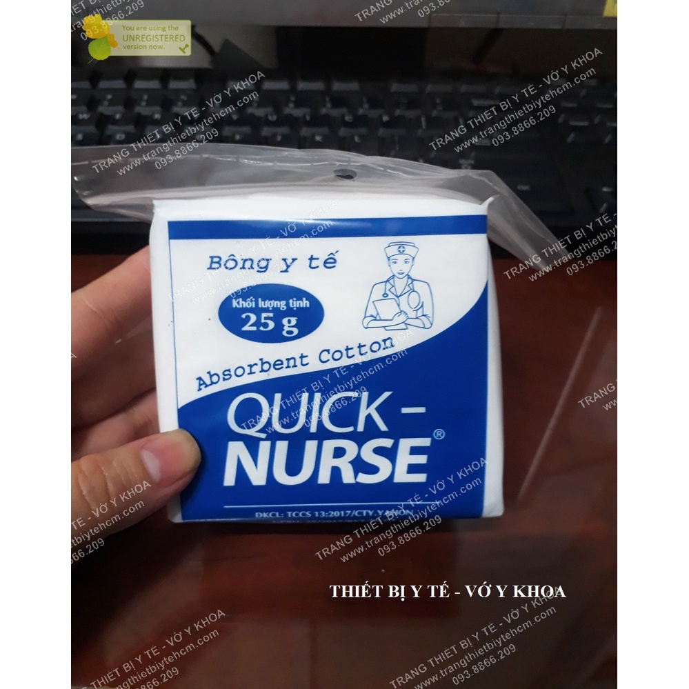 Bông Gòn Y Tế Quick Nurse gói 25g