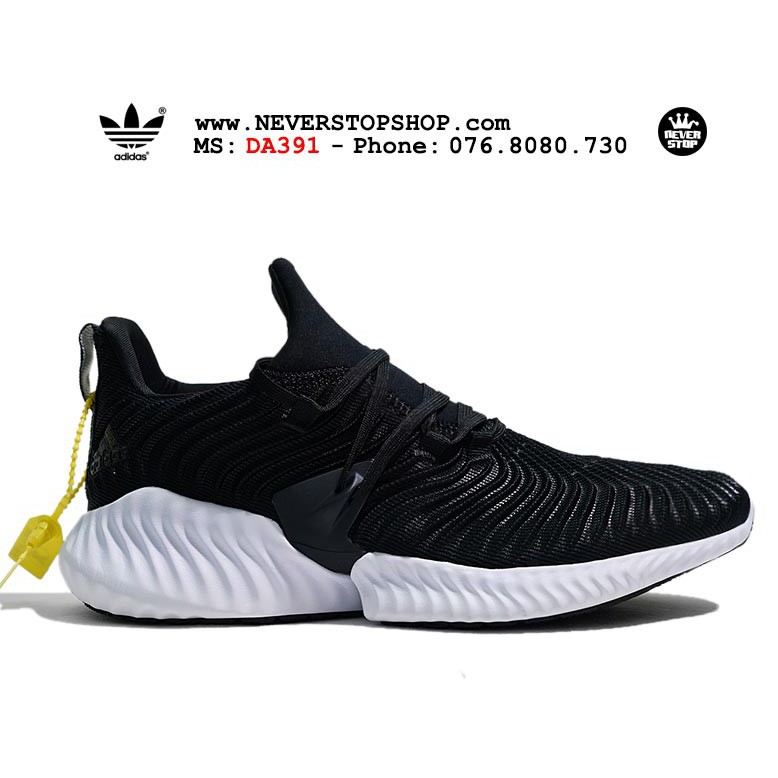 Giày tập gym ADIDAS ALPHABOUNCE INSTINCT ĐEN TRẮNG thể thao, chất lượng cao