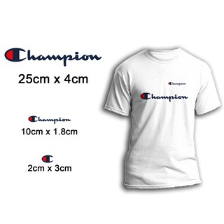 Miếng ủi nhiệt offset dán quần áo hình LOGO Champions Xanh Đậm