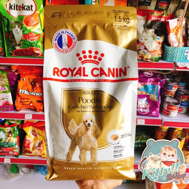 1.5kg - Thức ăn hạt Royal Canin Poodle Adult dành cho chó Poodle trưởng thành từ 10 tháng tuổi Kitty Pet Shop