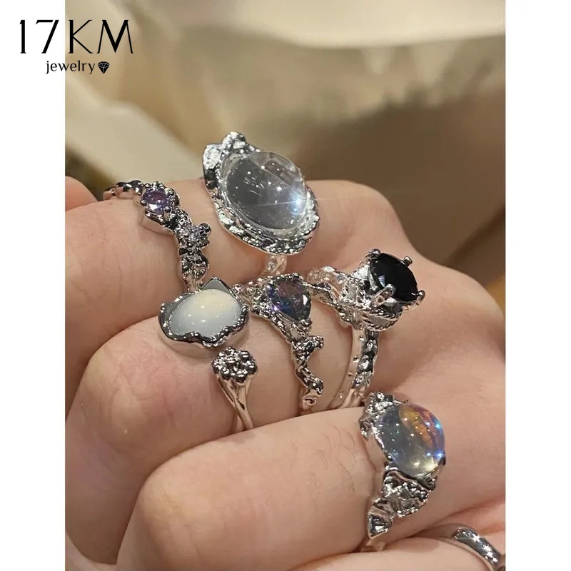 Nhẫn 17Km Mạ Bạc Đính Ngọc Trai Giả Thời Trang