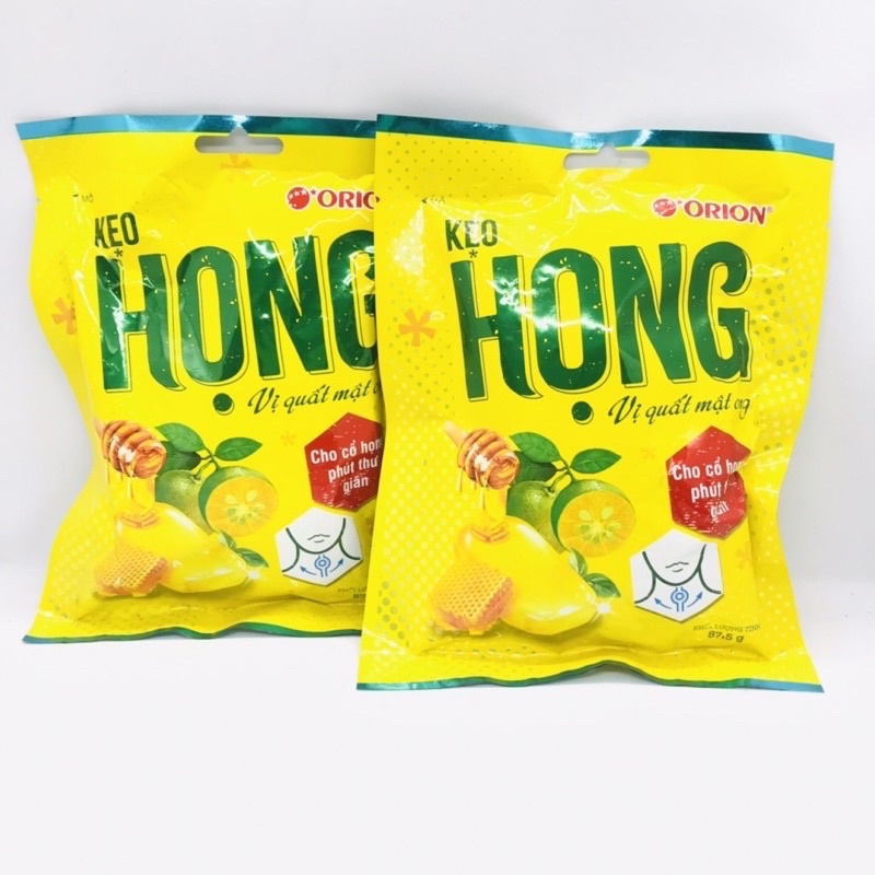 Kẹo ngậm Họng Orion vị quất mật ong 87,5g