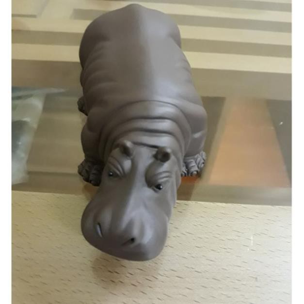 tượng gốm hình Hà mã cute