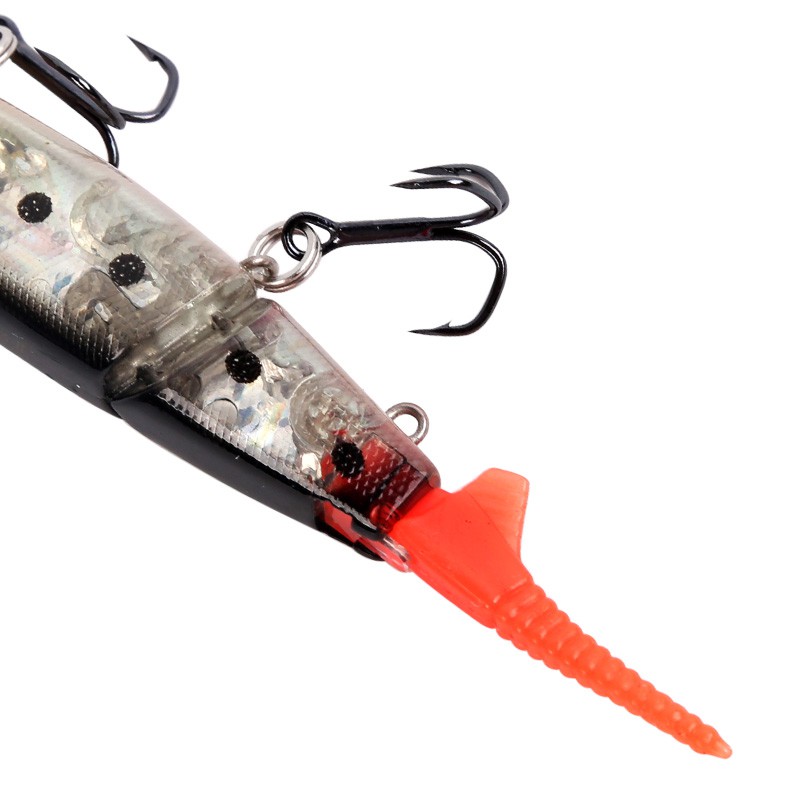 Mồi câu giả Jerkbait Minnow Kingdom kiểu mồi chìm/nổi trên mặt nước 2 đầu nối dùng để câu cá cẩu 8.6g 90mm