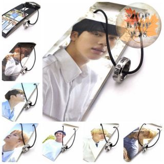 Vòng cổ mặt nhẫn khắc chữ BTS