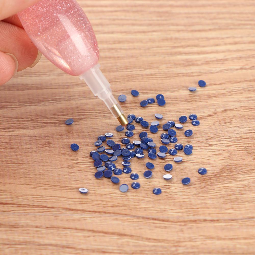 ORIENTLII Bút Thêu Tranh Đính Đá Resin Thủ Công DIY