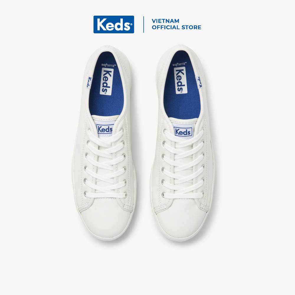 Giày Keds Nữ - Triple Kick Leather White - KD057310