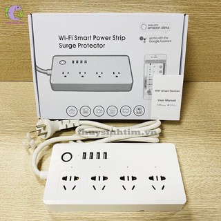 Hẹn Giờ Wifi Smart Aquarium 4 Ổ + 4 Cổng USB