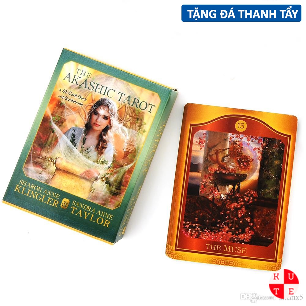 Bài Tarot The Akashic 62 Lá Bài Tặng Đá Thanh Tẩy C38