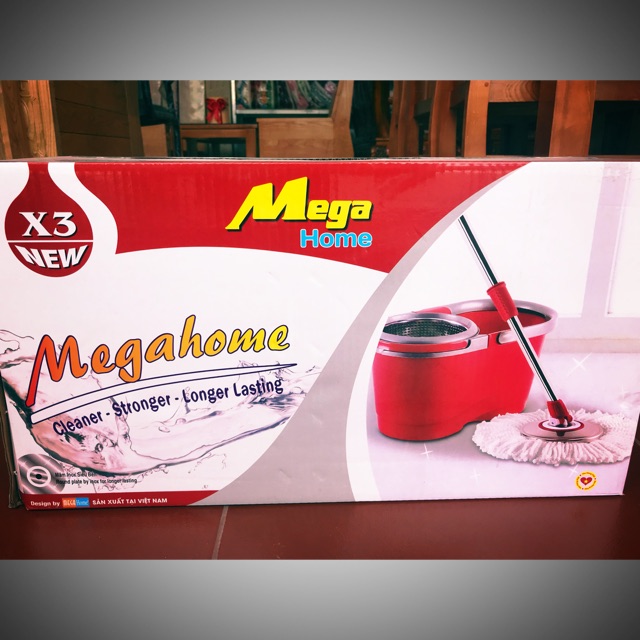 Bộ cây lau nhà megahome x3