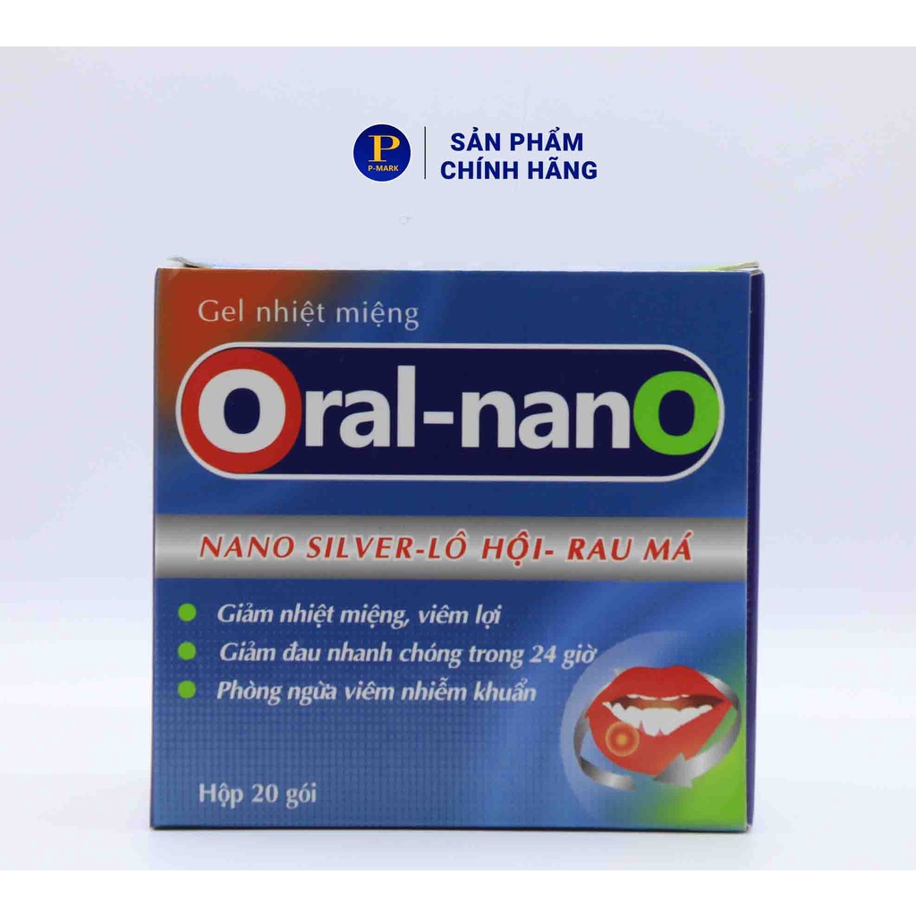 Gel Nhiệt miệng chống viêm Oral Nano hộp 20 gói
