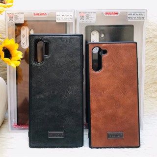 Ốp lưng sulada vân da cho galaxy note8/ note9/ note10/ note10plus viền tpu chống sốc