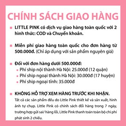 [LITTLE PINK] KEIKO SMOCKED DRESS - Váy smock cổ tròn hoa tím vàng bé gái