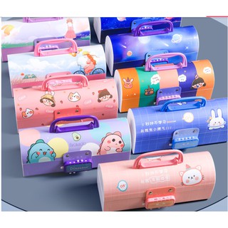 Hộp bút học sinh có khoá mật khẩu nhiều màu sắc (Mẫu mới)