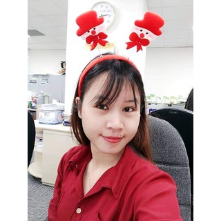 CÀI TÓC BĂNG ĐÔ BỜM NOEL MẪU MỚI NHẤT CHO NGƯỜI LỚN