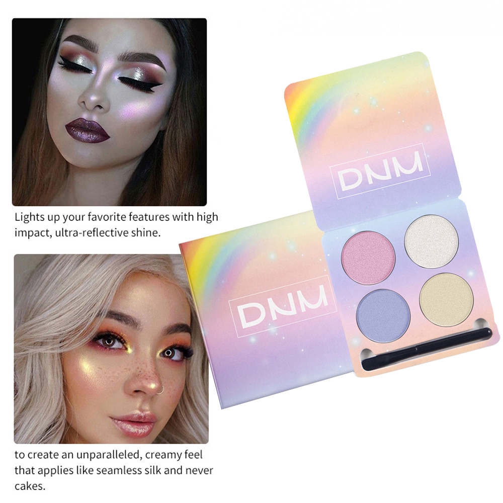 DNM 4 Colors Shimmer Highlight Powder Palette