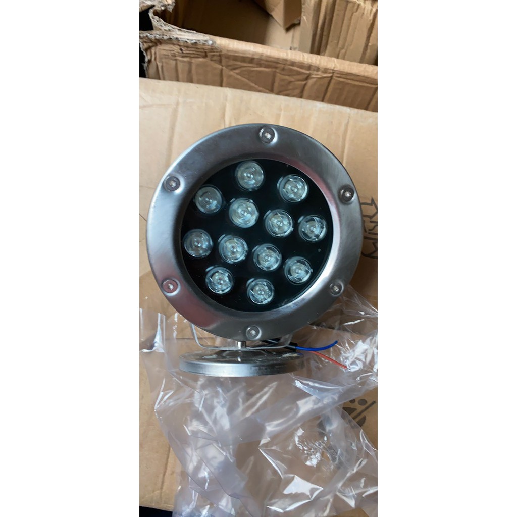 Đèn LED âm nước dạng chân đế 12w ánh sáng vàng  12/24VAC