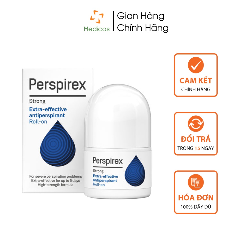 Lăn Khử Mùi Perspirex Strong Antiperspirant RollOn Chính Hãng