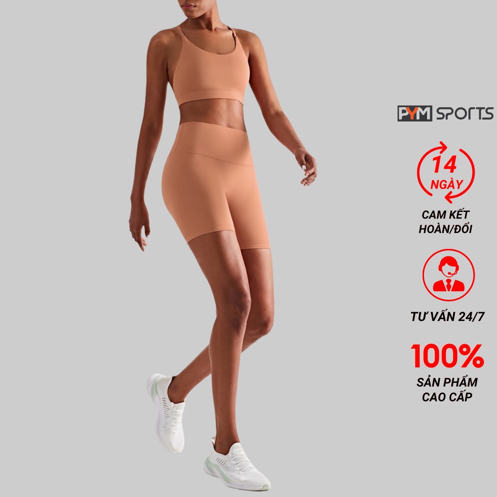 Áo Bra Tập Gym - Yoga PYMSPORT - Vải Thun Dây Gân 4 Chiều Cao Cấp, Đệm mút Chống Sốc Nâng Ngực PYMBR043