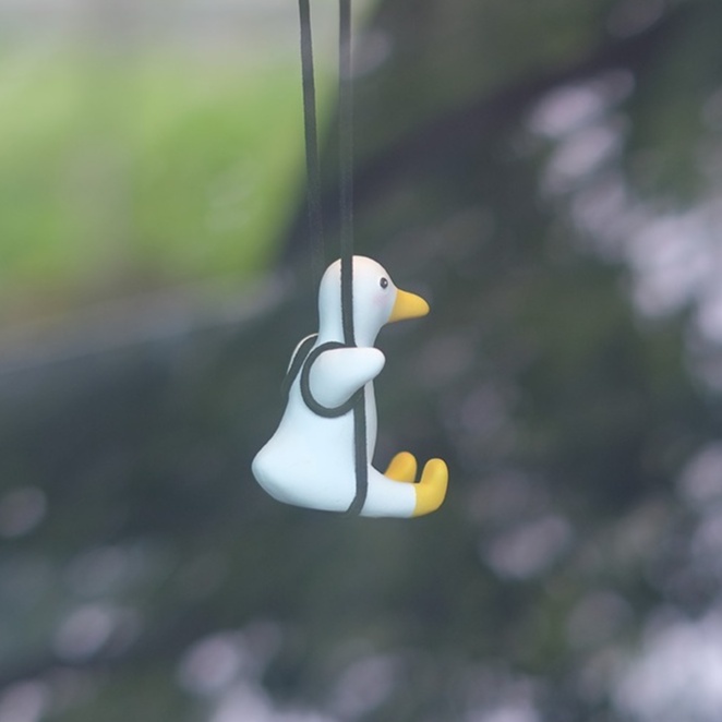 đồ trang trí XIAODUOJIAJU hình vịt dễ thương cho ô tô