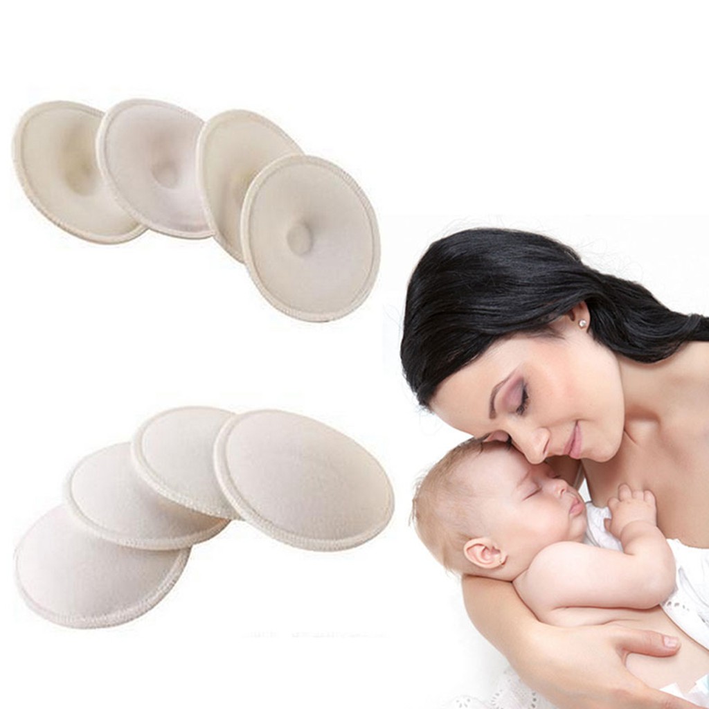 Bộ 4 Miếng Đệm Hút Sữa Mẹ Tái Sử Dụng Tiện Lợi