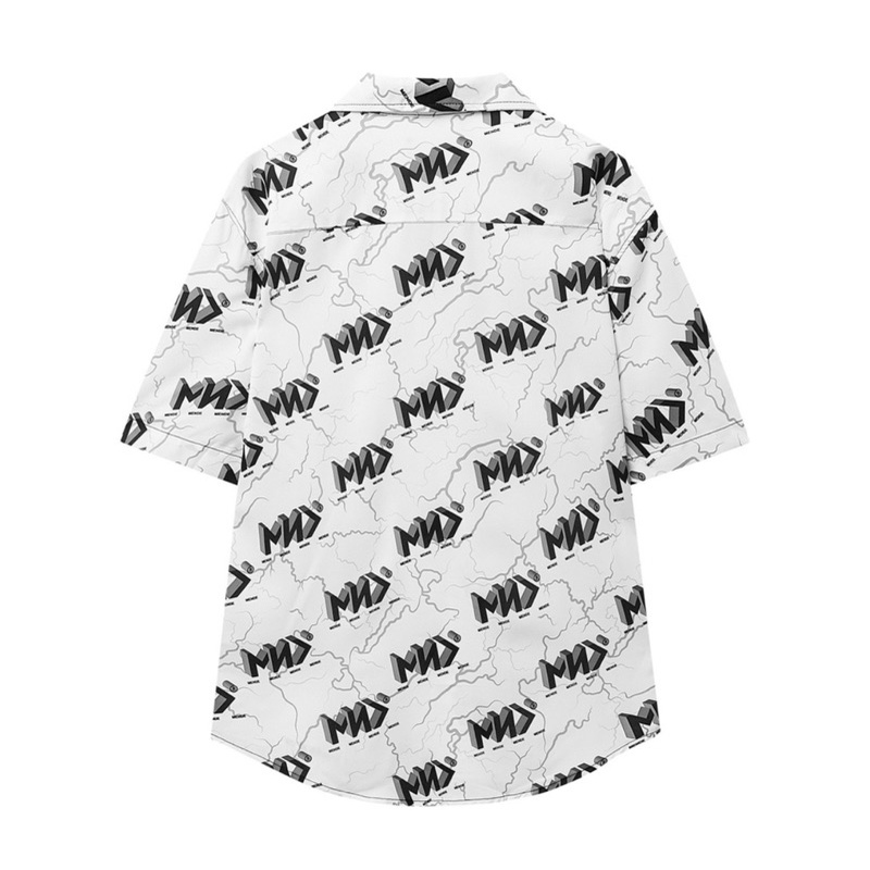 pass áo sơ mi nam MENDE-logo V2 shirt trắng